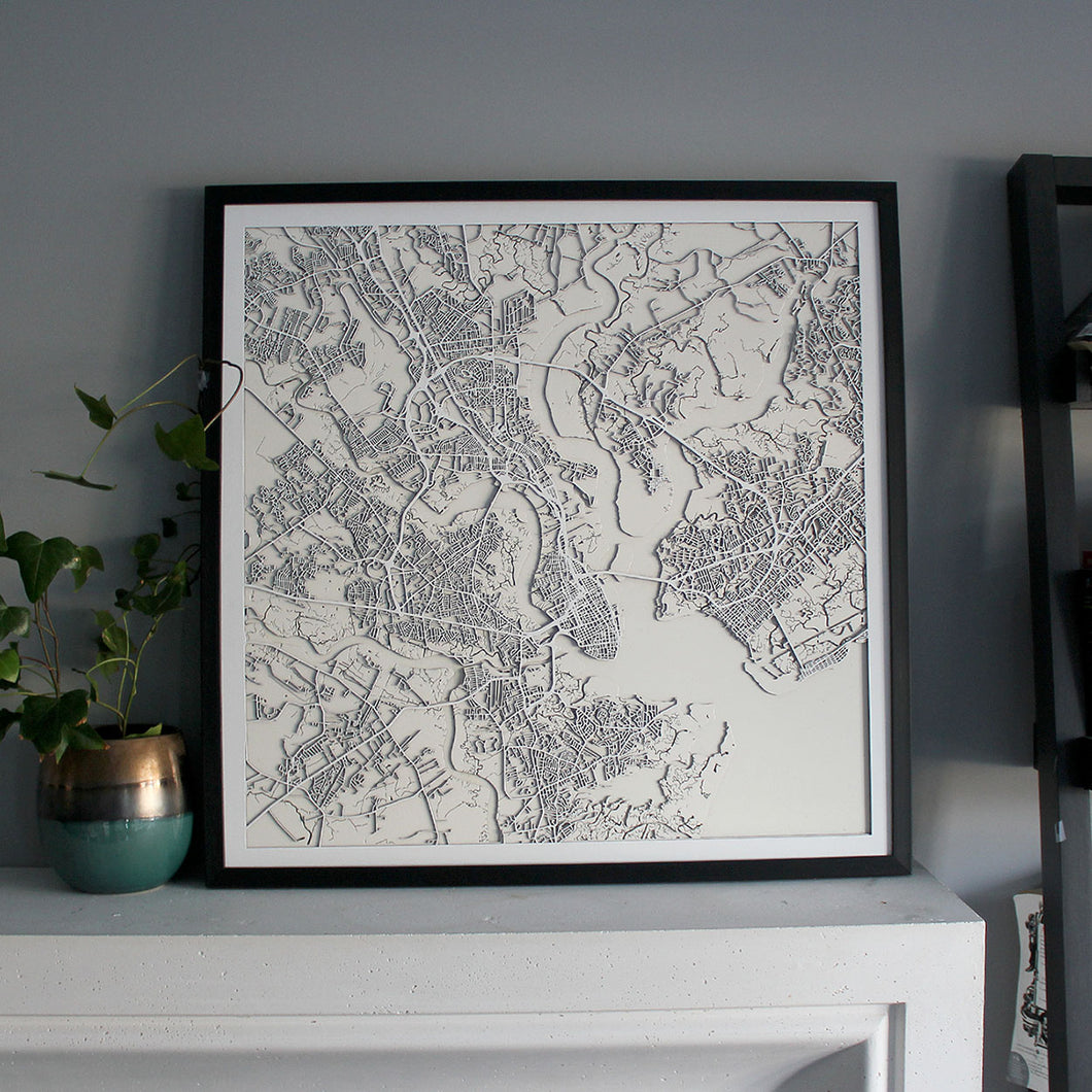 Charleston Street Carving Map (Sold Out)