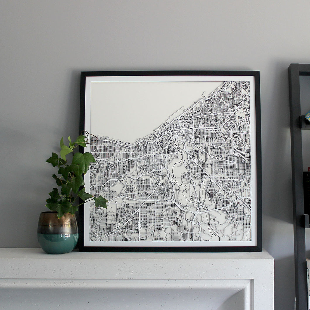 Cleveland Street Carving Map (Sold Out)