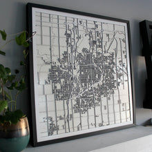 Load image into Gallery viewer, Sioux Falls Street Carving Map (Sold Out) (4424002830451)
