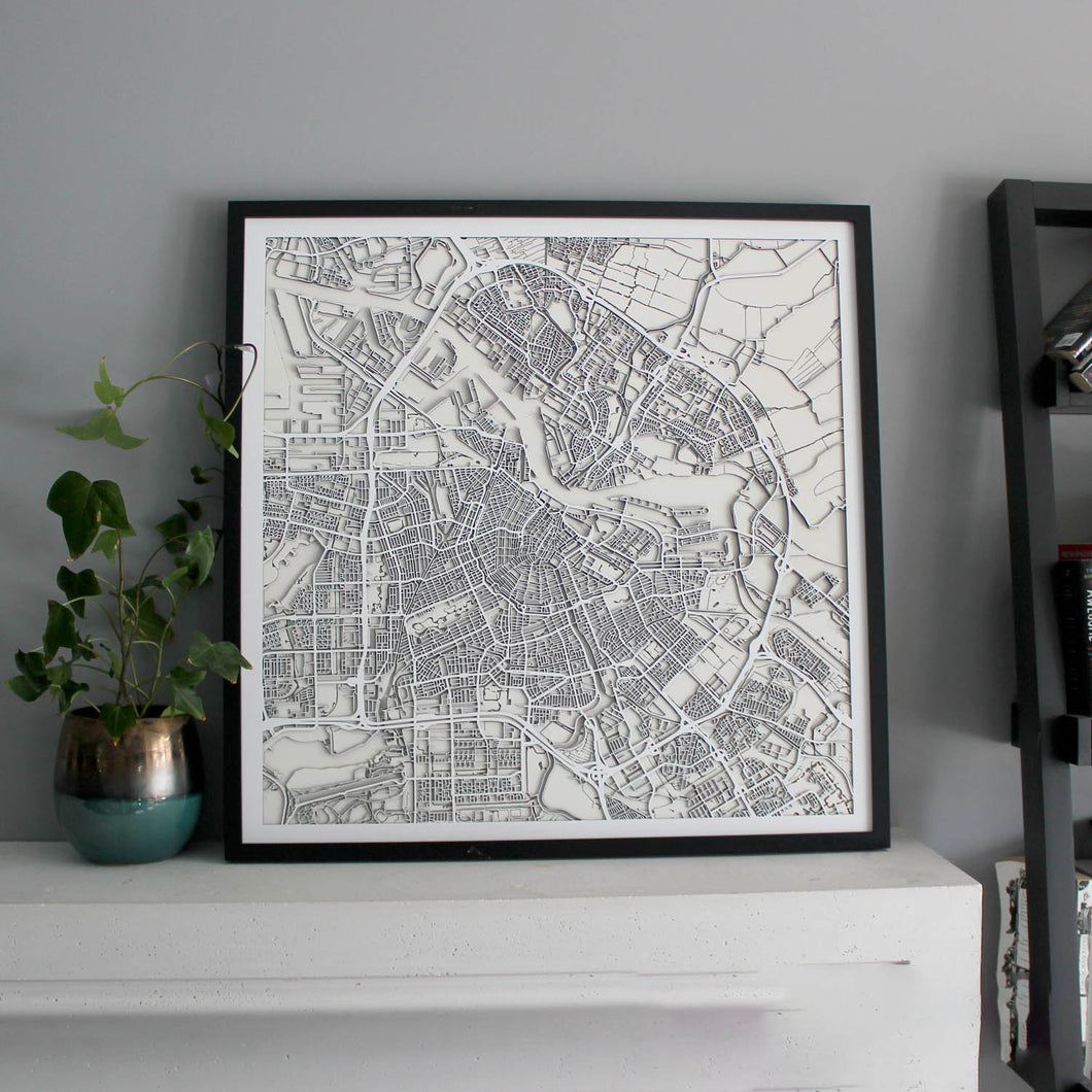 Amsterdam Street Carving Map (Sold Out)