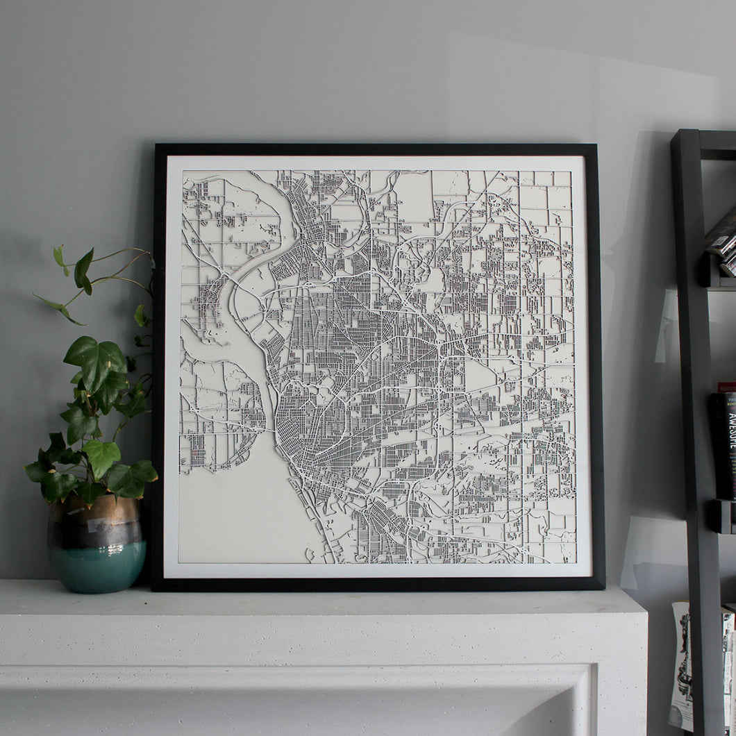 Buffalo Street Carving Map (Sold Out)