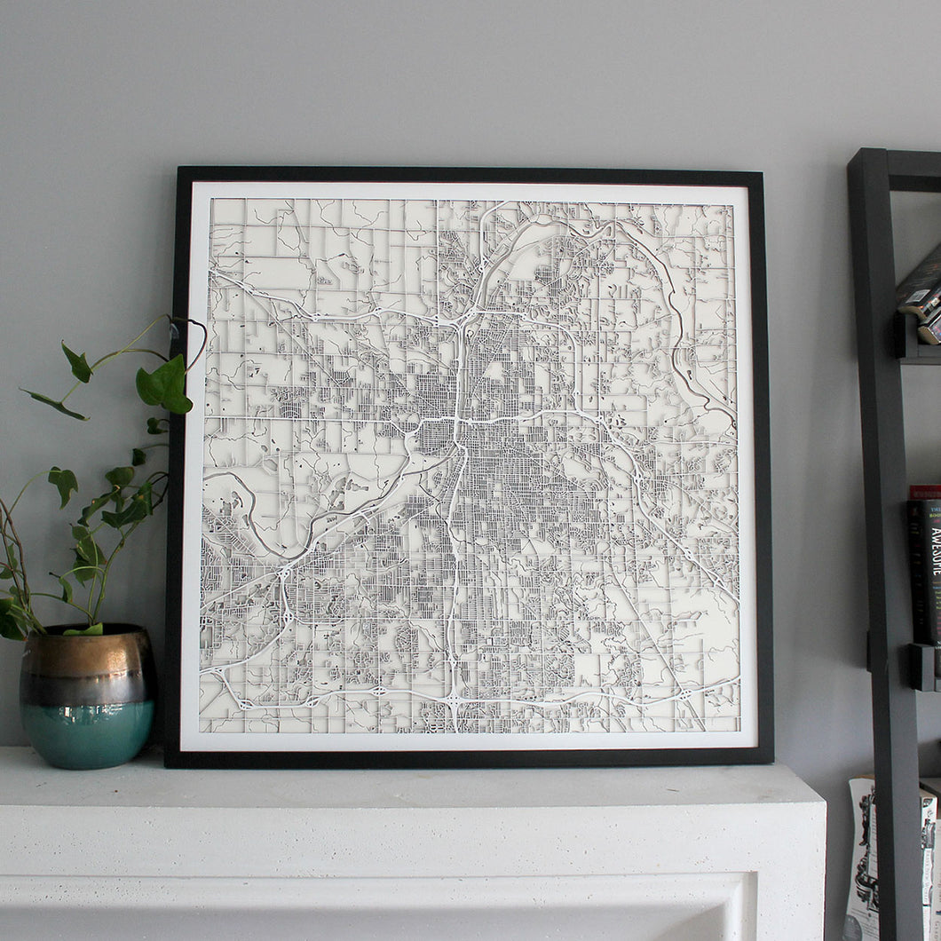 Grand Rapids Street Carving Map (Sold Out)