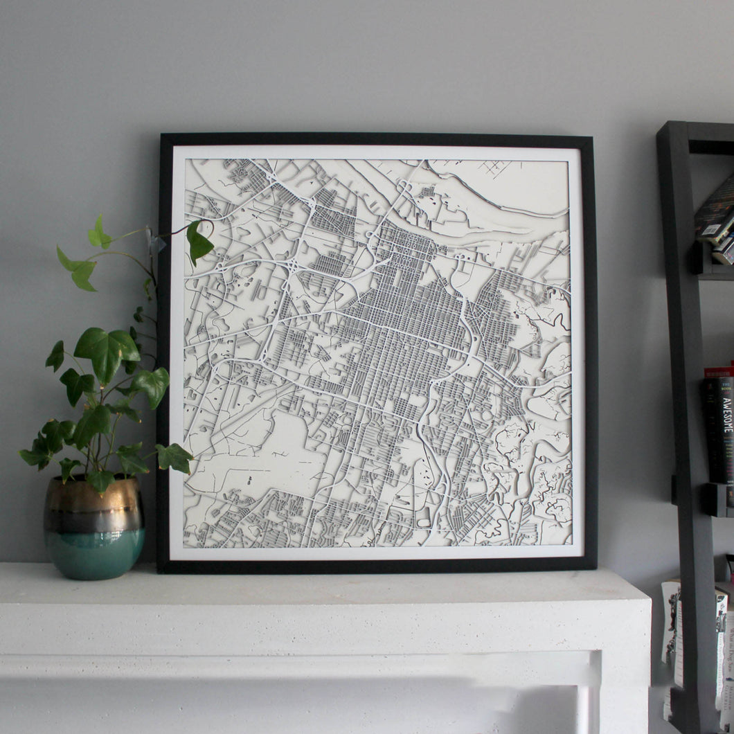 Savannah Street Carving Map (Sold Out)