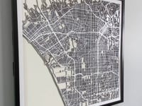 Santa Monica / LA Street Carving Map