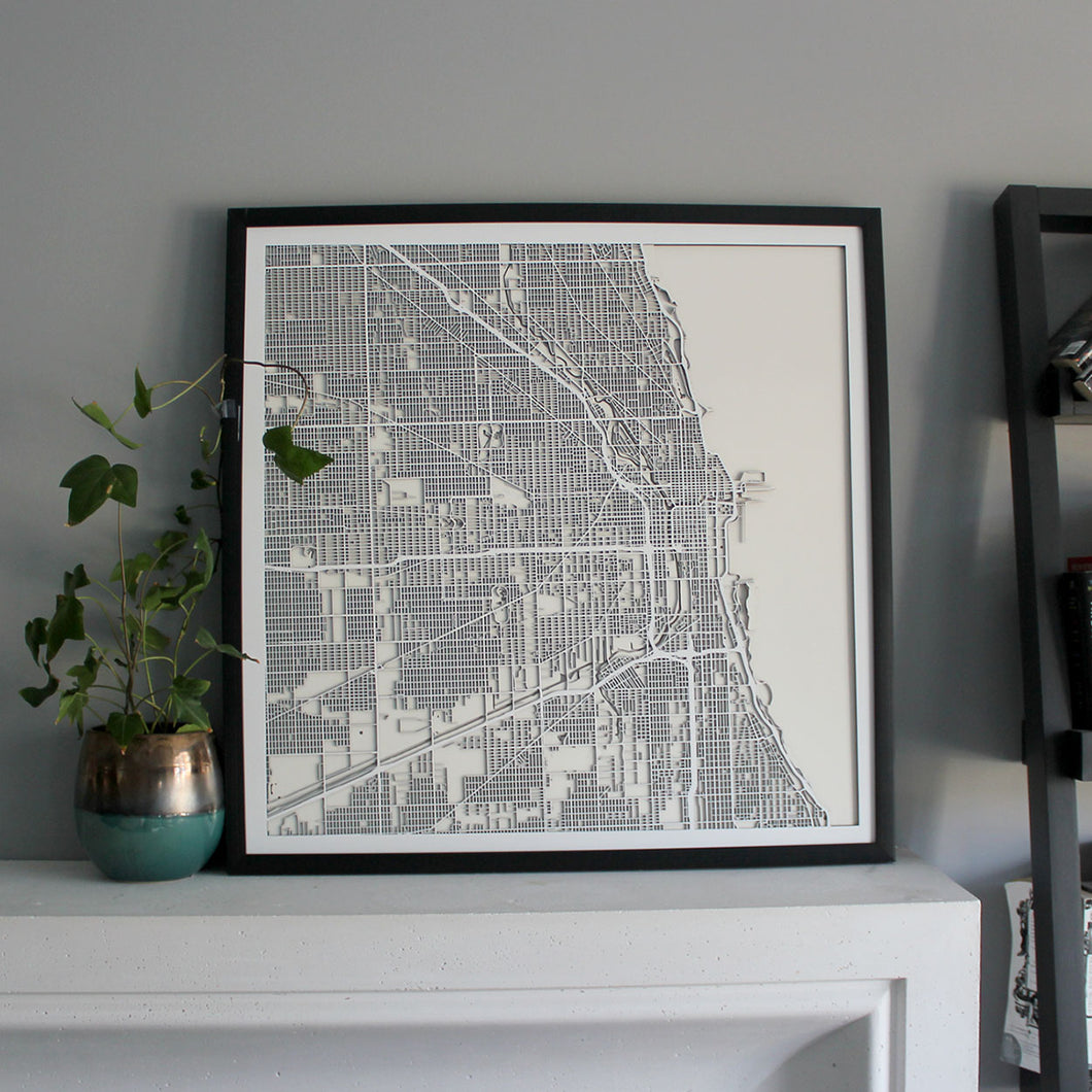 Chicago Street Carving Map