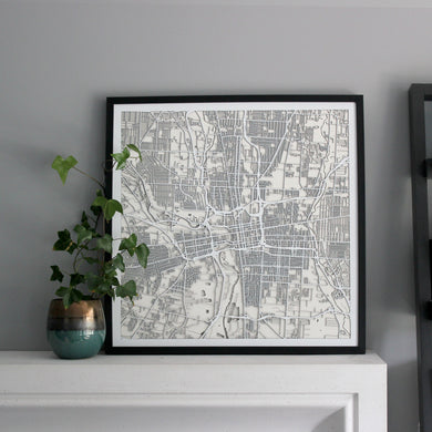 Columbus Street Carving Map (Sold Out) (1654079160371)