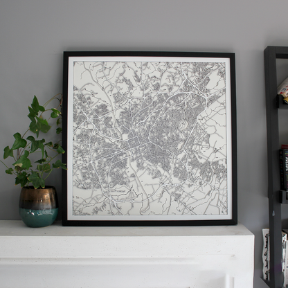 Columbia Street Carving Map (Sold Out)