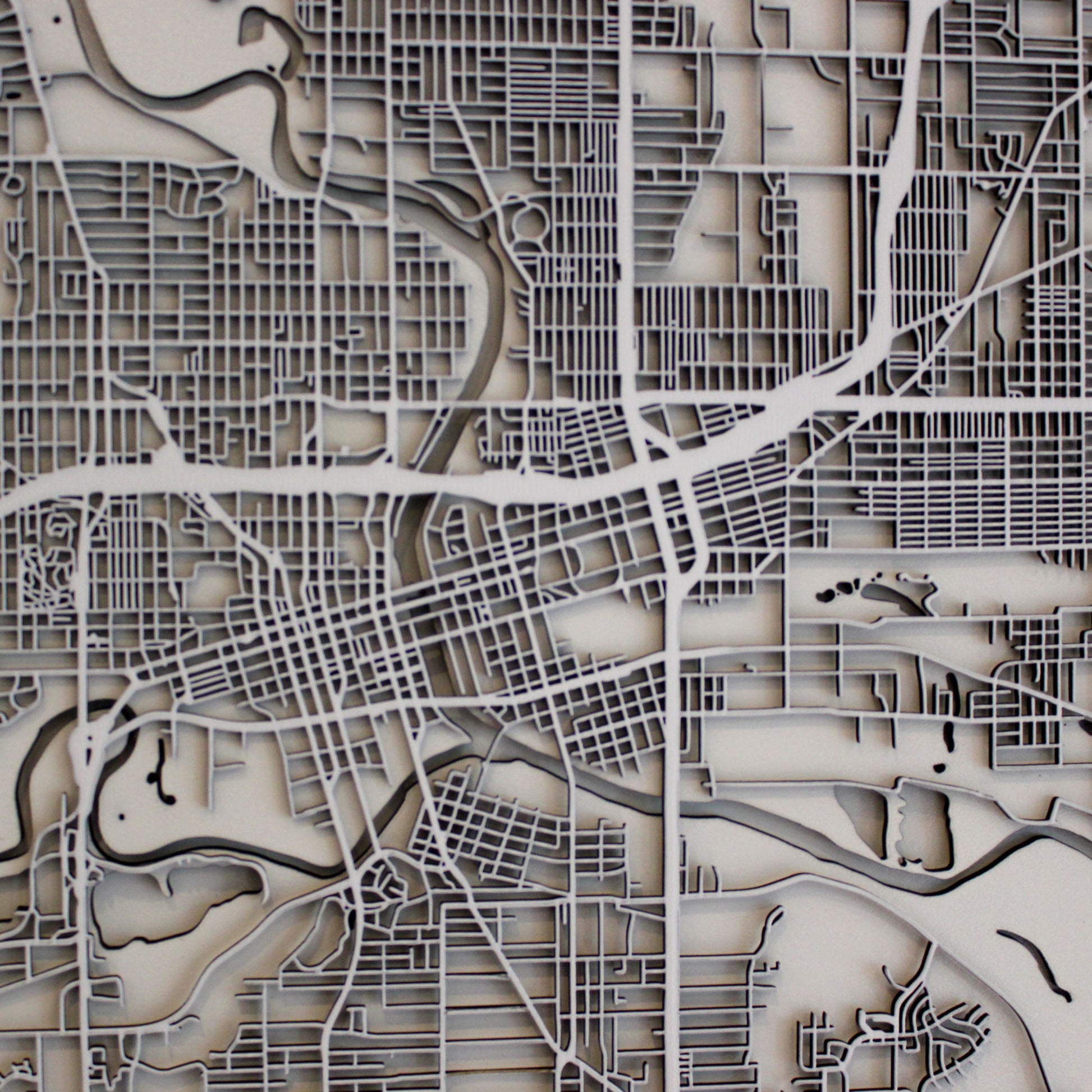 Des Moines Street Carving Map (Sold Out) (2215413841971)