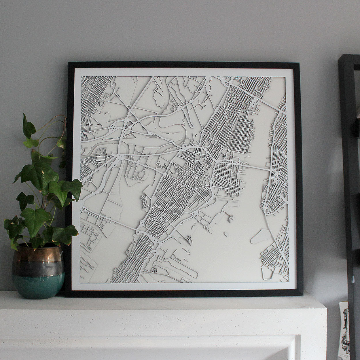 Jersey City Street Carving Map (Sold Out)