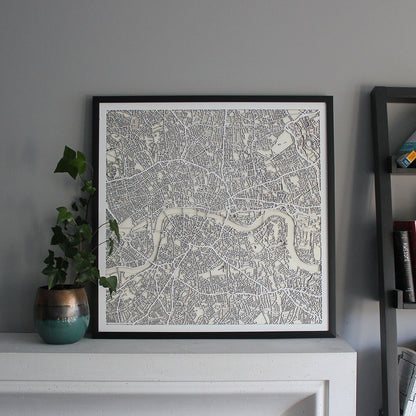 London Street Carving Map