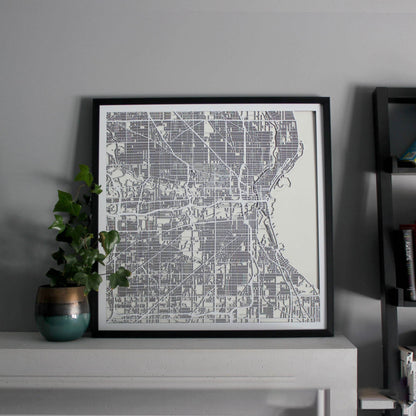 Milwaukee Street Carving Map