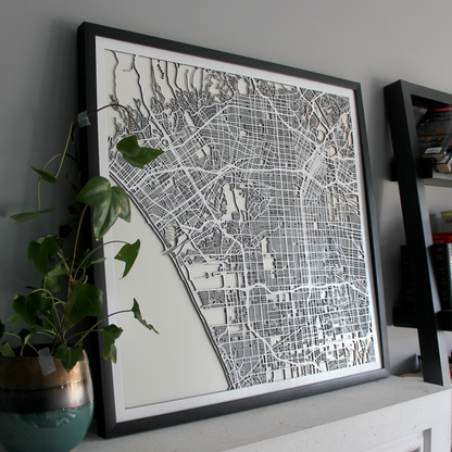 Santa Monica / LA Street Carving Map (Sold Out) (4411561934963)