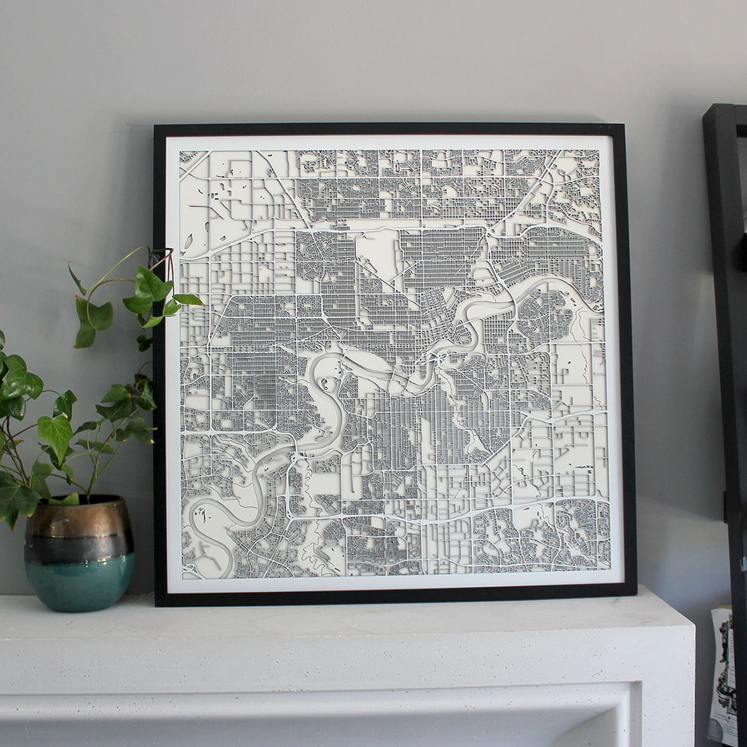 Edmonton Street Carving Map (Sold Out)