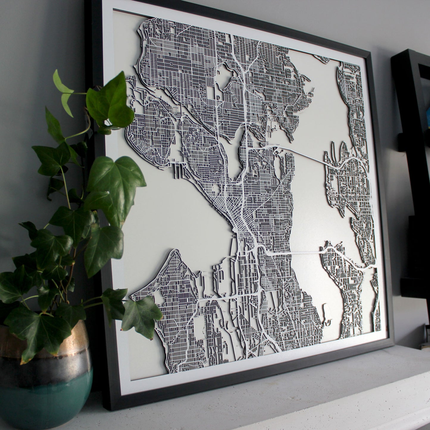 Seattle Street Carving Map (Sold Out) (1654077063219)