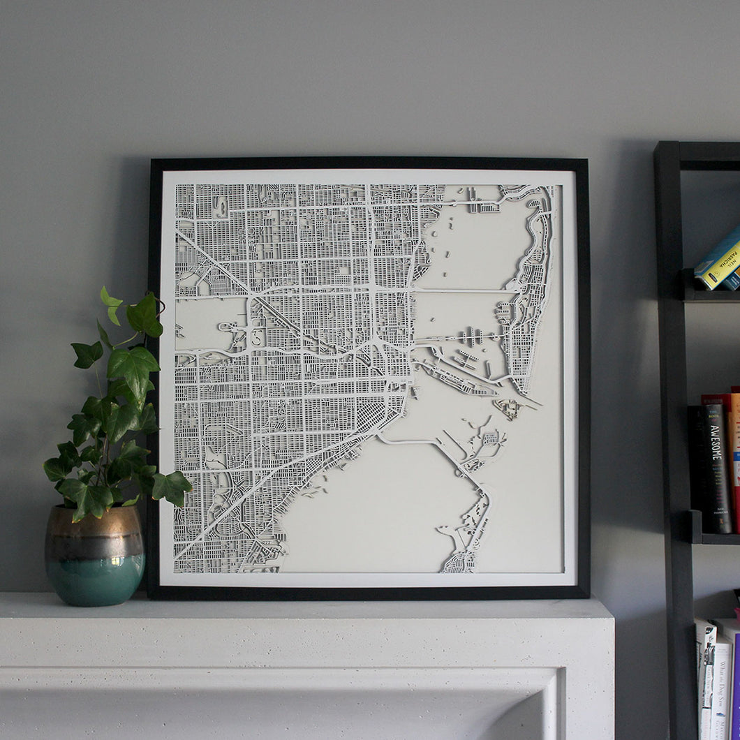Miami Street Carving Map (Sold Out)