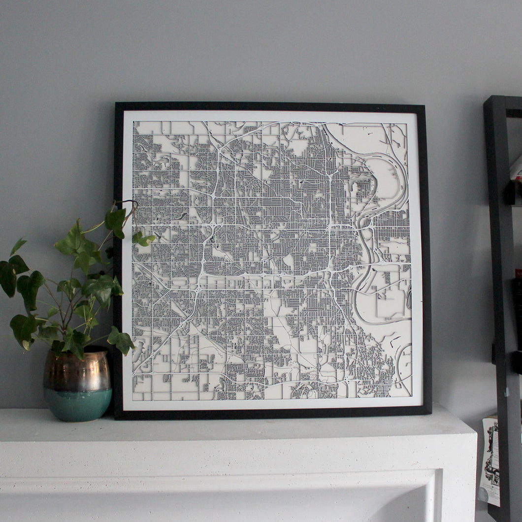 Omaha Street Carving Map (Sold Out)