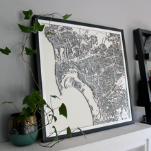 Lade das Bild in den Galerie-Viewer, San Diego Street Carving Map (Sold Out)
