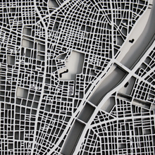 Load image into Gallery viewer, Tokyo Street Carving Map (4430794883187)
