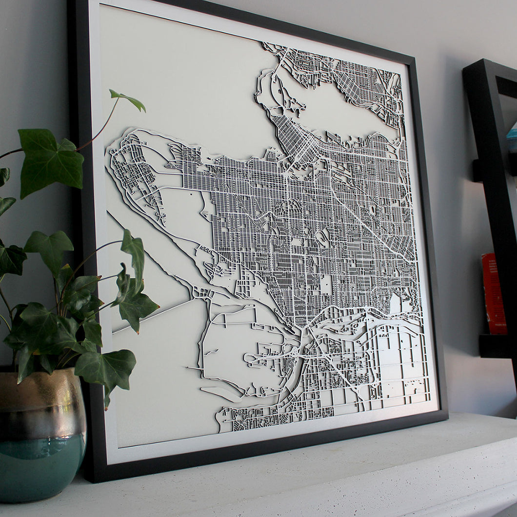 Vancouver Street Carving Map (Sold Out)
